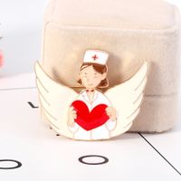 Hot Fashion Cartoon Corsage Love Nurse Angel Drip Brooch Hot Selling Western Accessories Wholesale Nihaojewelry main image 6