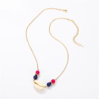 Simple New National Style Candy Color Round Beads Fashion Natural Shell Pendant Necklace Wholesale Nihaojewelry main image 4