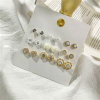 Simple Earrings Mini Earrings Pure Flowers Gentle Princess Diamond Crystal Earring Set Wholesale Nihaojewelry main image 1