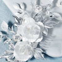 Corée Mariage Mariée Tête Fleur Rose Fleur Coiffure Vêtements Plaque Cheveux Plug Peigne En Gros Nihaojewelry main image 4
