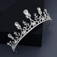 New Semi-circular Crown Bride Crown Fairy Wedding Dress Headdress Hair Jewelry Wholesale main image 1