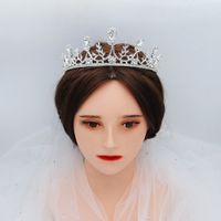 New Semi-circular Crown Bride Crown Fairy Wedding Dress Headdress Hair Jewelry Wholesale main image 5