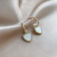 Simple Love Earrings New Earrings S925 Silver Earrings Wholesale Nihaojewelry main image 4