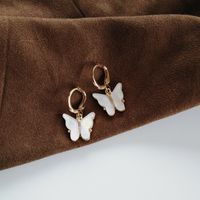 Korea New Butterfly Earrings Simple Style Pop Earrings Wholesale Nihaojewelry main image 3