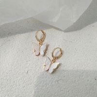 Korea New Butterfly Earrings Simple Style Pop Earrings Wholesale Nihaojewelry main image 5