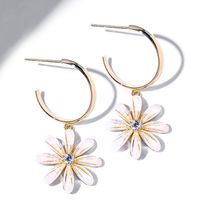 New Fashion Fairy Flower Earrings 925 Silver Needle Personalized Earrings Wholesale Nihaojewelry main image 6