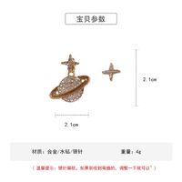 925 Silberne Nadel Asymmetrische Ohrringe Einfache Diamant Sterne Erde Ohrringe Koreanische Neue Wilde Temperament Ohrringe Frauen main image 6