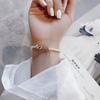Korea Natural Pearl Baroque Strawberry Crystal Love Pearl Bracelet Wholesale Nihaojewelry main image 5
