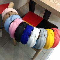 Korea's New Milk Milk Thickening Sponge High-end Fabric Hairpin Headband Wholesale Nihaojewelry main image 1