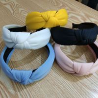 Korea's New Milk Milk Thickening Sponge High-end Fabric Hairpin Headband Wholesale Nihaojewelry main image 4