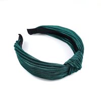 Korean New Candy-colored Pleated Knotted Headband Solid Color Fabric Headband Wave Hair Accessories Ladies Wholesale Nihaojewelry main image 6