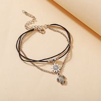 Fashion Turtle Sun Pendant Multi-layer Anklet Creative Simple Beach Feet Women's Anklet main image 4