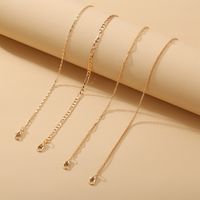 New Multi-layer Alloy Anklet Suit 4-piece Set Creative Retro Simple Chain Footwear Women's Anklet main image 4