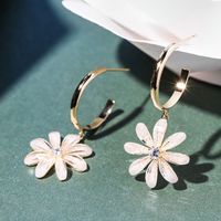 New Fashion Fairy Flower Earrings 925 Silver Needle Personalized Earrings Wholesale Nihaojewelry sku image 1