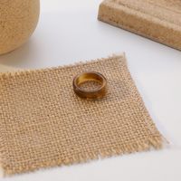 Korean Amber Simple Ring Acrylic Acetate Design Mixed Color Ring Wholesale Nihaojewelry sku image 3
