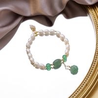 Girl Style Bracelet Elegant Freshwater Pearl Crystal Flower Bracelet Wholesale Nihaojewelry sku image 1