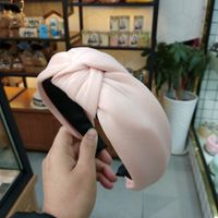 Korea's New Milk Milk Thickening Sponge High-end Fabric Hairpin Headband Wholesale Nihaojewelry sku image 1