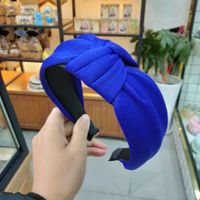 Korea's New Milk Milk Thickening Sponge High-end Fabric Hairpin Headband Wholesale Nihaojewelry sku image 6