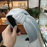 Korea's New Milk Milk Thickening Sponge High-end Fabric Hairpin Headband Wholesale Nihaojewelry sku image 8