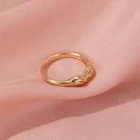 Hand Holding Rings Creative Three-dimensional Design Sense Index Ring Simple Couple Rings Wholesale Nihaojewelry main image 4