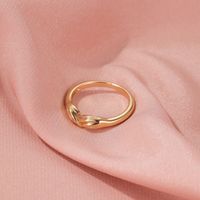 Hand Holding Rings Creative Three-dimensional Design Sense Index Ring Simple Couple Rings Wholesale Nihaojewelry main image 5