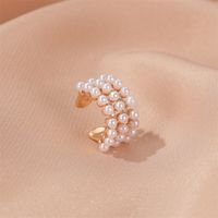 Earrings Without Ear Pierce Pearl Ear Bone Clip Elegant Lady Banquet Earrings Wholesale Nihaojewelry main image 5