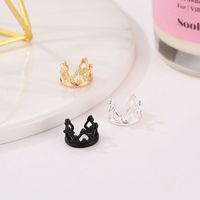 Wholesale Jewelry Simple Style Crown Alloy No Inlaid Plating Earrings main image 3