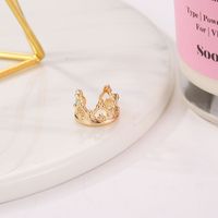 Wholesale Jewelry Simple Style Crown Alloy No Inlaid Plating Earrings main image 4