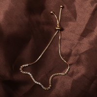 Simple Telescopic Rhinestone Claw Chain Adjustable Bracelet Jewelry Wholesale Nihaojewelry main image 3