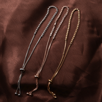 Simple Telescopic Rhinestone Claw Chain Adjustable Bracelet Jewelry Wholesale Nihaojewelry main image 4