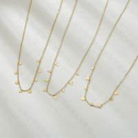 Korean New Products 14k Gold Simple Five-pointed Star Cross Love Clavicle Chain Wholesale Nihaojewelry main image 3