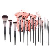 15 Gift Makeup Brush Tool Set Artificial Fiber Curve Beautiful Wooden Handle Makeup Brush Set Wholesale Nihaojewelry main image 2