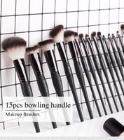 15 Gift Makeup Brush Tool Set Artificial Fiber Curve Beautiful Wooden Handle Makeup Brush Set Wholesale Nihaojewelry main image 3