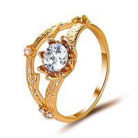 New Tree Branch Flower Ring Style Popular Pearl Diamond Ring Wholesale Nihaojewelry sku image 1