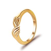 Hand Holding Rings Creative Three-dimensional Design Sense Index Ring Simple Couple Rings Wholesale Nihaojewelry sku image 1