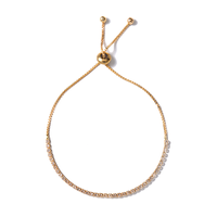 Simple Telescopic Rhinestone Claw Chain Adjustable Bracelet Jewelry Wholesale Nihaojewelry sku image 2