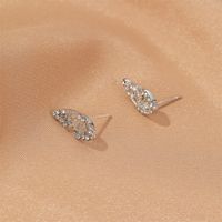 925 Silver Korean Long Earrings High-grade Crystal Tassel Earrings Exaggerated Pearl Earrings Wholesale Nihaojewelry sku image 1