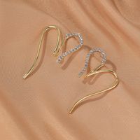 925 Silver Korean Long Earrings High-grade Crystal Tassel Earrings Exaggerated Pearl Earrings Wholesale Nihaojewelry sku image 2