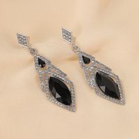 925 Silver Korean Long Earrings High-grade Crystal Tassel Earrings Exaggerated Pearl Earrings Wholesale Nihaojewelry sku image 7