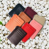 New Korean Fashion Creative Zipper Coin Purse Card Package Card Sets Contrast Color Wallet Litchi Pattern Wallet Wholesale Nihaojewelry main image 6