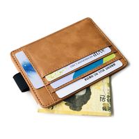 Korean Fashion Elastic Band Card Package Creative Wallet Men's Driving License Card Holder Card Holder Pu Coin Purse Discount Hot Sale Wholesale Nihaojewelry main image 1