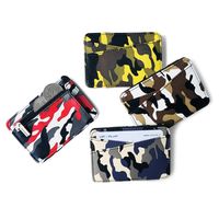 Korean Fashion Creative Camouflage Pu Leather Magic Bag New Zipper Coin Purse Mini Wallet Flip Thin Wallet Wholesale Nihaojewelry main image 3