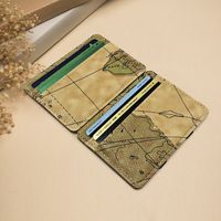 New Map Pattern Creative Magic Wallet Trend Money Clip Pu Double-sided Coin Purse Wholesale Nihaojewelry main image 4