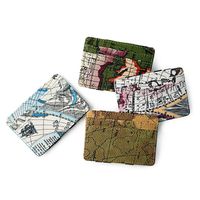 New Map Pattern Creative Magic Wallet Trend Money Clip Pu Double-sided Coin Purse Wholesale Nihaojewelry main image 3