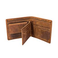 New Korean Fashion Men's Pu Leather Short Wallet Cross-section Multi-card Bit Leather Wallet Foldable Leather Bag Wholesale Nihaojewelry main image 1