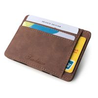 Korean Fashion Wild Creative Models Matte Leather Magic Wallet Card Package Zipper Coin Purse Men's Wallet Wholesale Nihaojewelry main image 1