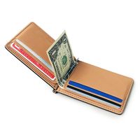 Korean Fashion New Men And Women Pu Leather Bag Cover Card Package Creative Beauty Money Clip Metal Clip Bag Wholesale Nihaojewelry main image 6