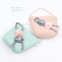 Summer Children's Straw Bag Cute Flower Diagonal Bag Korean Girl Travel Sweet Coin Hat Tide Wholesale Nihaojewelry main image 4