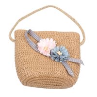 Summer Children's Straw Bag Cute Flower Diagonal Bag Korean Girl Travel Sweet Coin Hat Tide Wholesale Nihaojewelry main image 6