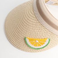 Children's Hat Summer Baby Sun Hat Little Girl Cute Cartoon Fruit Straw Hat Boy Sunscreen Empty Top Hat Wholesale Nihaojewelry main image 4